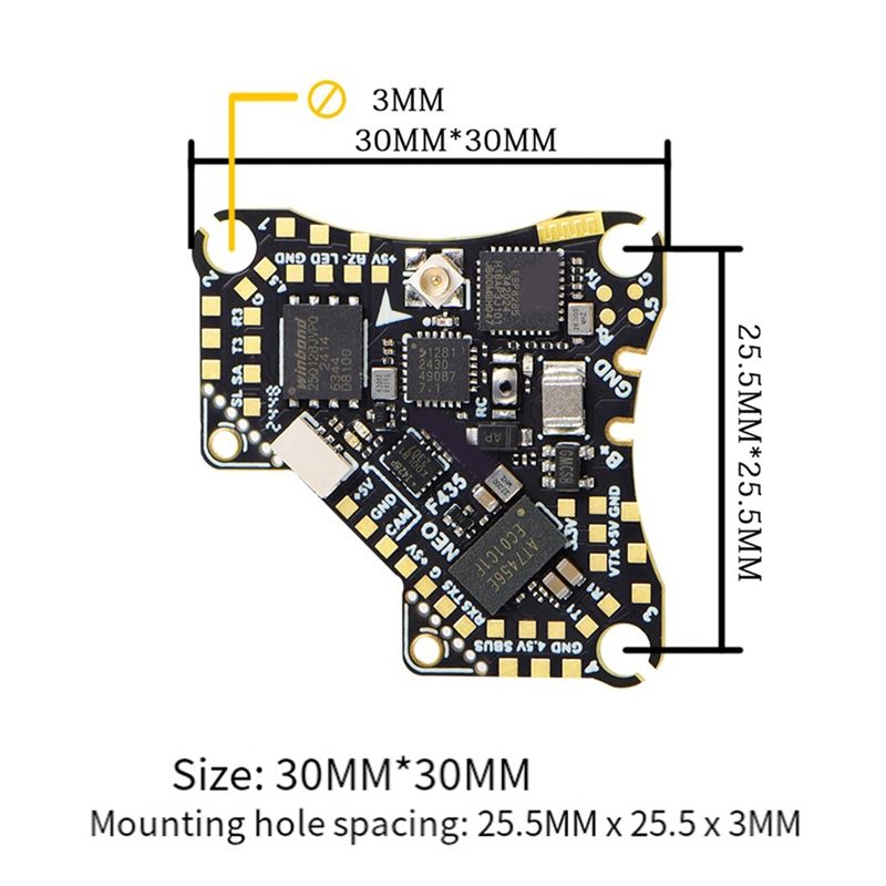 وحدة تحكم طيران FBIL-F435 NEO  - مراجعة Fpv Drone Flight Controller وسعره
