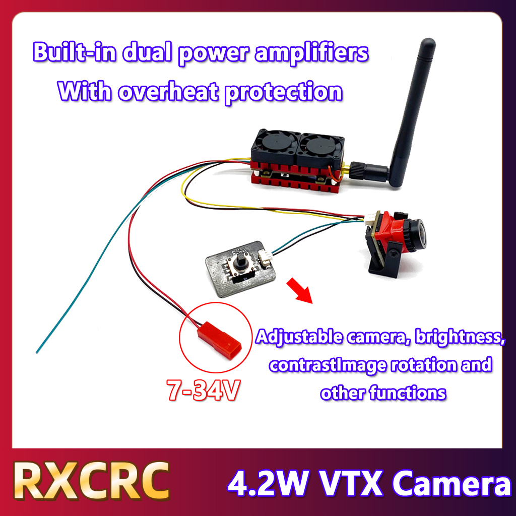RXCRC 5.8G 48CH 4.2W عالية الط - مراجعة Fpv Drone Vtx وسعره