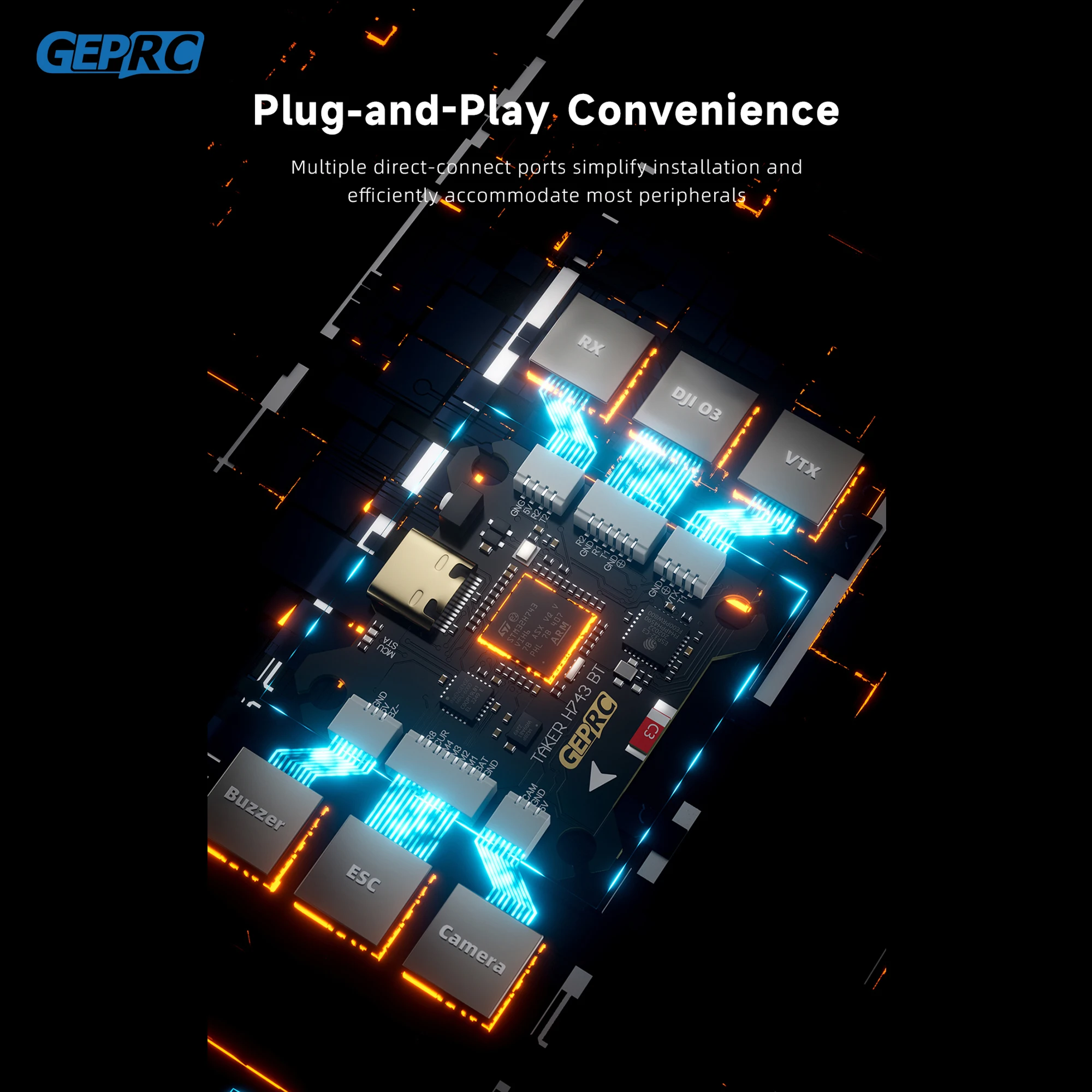 GEPRC TAKER H743 BT 32Bit 65A  - مراجعة Fpv Drone Flight Controller وسعره