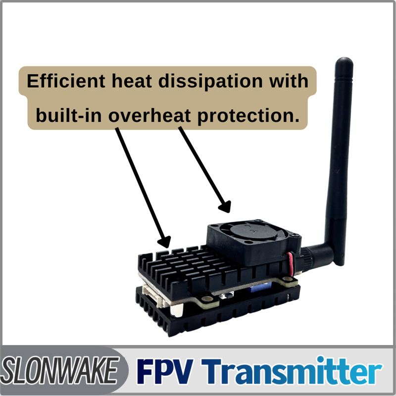 SLONWAKE 5.8G 3000mW محاكاة VT - مراجعة Fpv Drone Vtx وسعره
